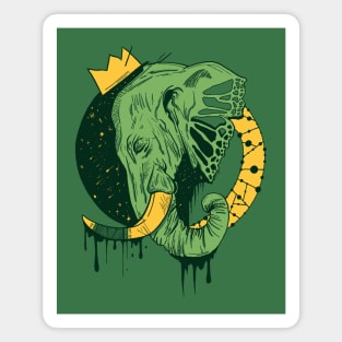 Forrest Green Royal Elephant Magnet